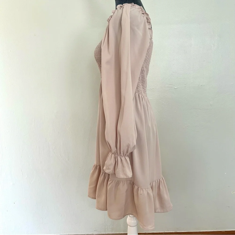 Elegant Cream Dress - Picture 2 of 4